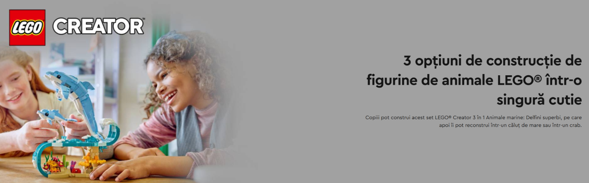 	LEGO CREATOR ANIMALE MARINE DELFINI